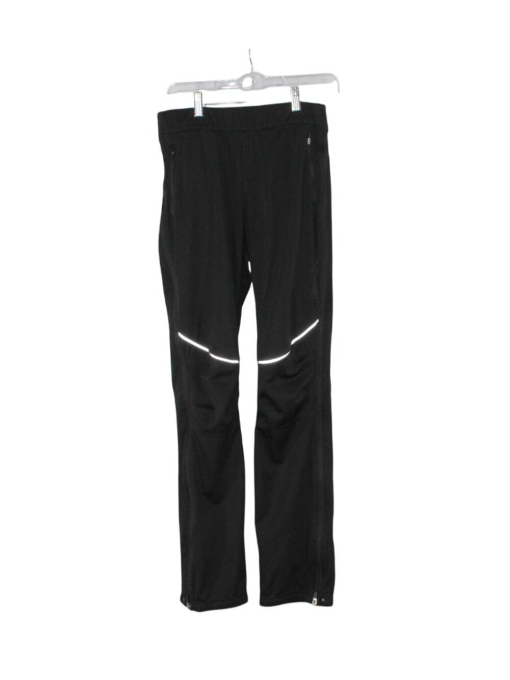 Swix Black Reflective Zip Leg Athletic Cross Country Ski Pants Size M